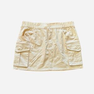 Cream Cargo Skirt Size Small